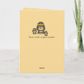 leuke verjaardag met egyptische hond lang zwart ha kaart (Achterkant)