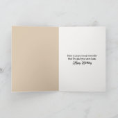 Leuke verjaardag puppy op een bontkussen kaart (Binnen)