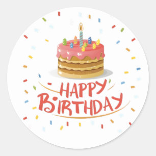 Leuke verjaardag Stickers