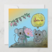 Leuke verjaardag uitnodiging (Voorkant)