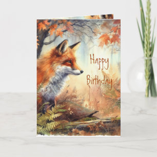 Leuke Verjaardag voor Foxy Lady Animal Wildlife Na Kaart