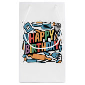 Leuke verjaardag voor koks Abstract Klein Cadeauzakje (Achterkant)