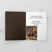 Leuke Verjaardag Western Wild West Humor Kaart (Binnen)