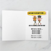 LEUKE VERJAARDAG - ZIE BINNEN EN TERUG... KAART (Binnen)