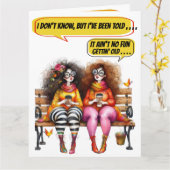 LEUKE VERJAARDAG - ZIE BINNEN EN TERUG... KAART (Gele Bloem)