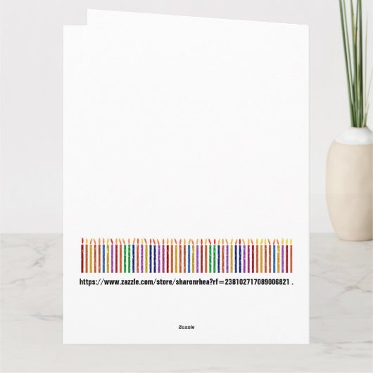 LEUKE VERJAARDAG - ZIE BINNEN EN TERUG... KAART (Achterkant)