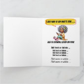 LEUKE VERJAARDAG - ZIE BINNEN EN TERUG... KAART (Binnen)