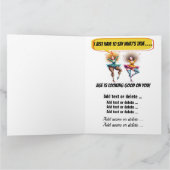 LEUKE VERJAARDAG - ZIE BINNEN EN TERUG... KAART (Binnen)