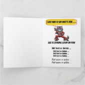 LEUKE VERJAARDAG - ZIE BINNEN EN TERUG... KAART (Binnen)