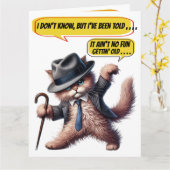 LEUKE VERJAARDAG - ZIE BINNEN EN TERUG... KAART (Gele Bloem)