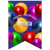 Leuke verjaardagsballonnen gepersonaliseerd vlaggetjes (Eerste vlag)