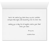 Leuke verjaardagsballonnen Kaart voor achterkleinz (Binenzijde Horizontaal (Onderkant))