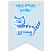 leuke verjaardagscadeau, aanpasbare cartoon vlaggetjes (Tweede vlag)