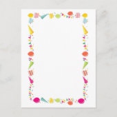 Leuke verjaardagsfeest ballonrand briefkaart (Voorkant)