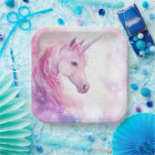 Leuke verjaardagsfeest Eenhoorn Papier Bord (Feest)