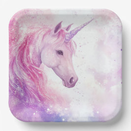 Leuke verjaardagsfeest Eenhoorn Papier Bord