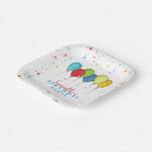 Leuke verjaardagsfeest Waterverf ballonnen Papieren Bordje (Gebogen)