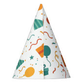 Leuke verjaardagsfeestje ballon en geschenken feesthoedjes (Achterkant)