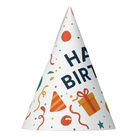 Leuke verjaardagsfeestje ballon en geschenken feesthoedjes (Links)