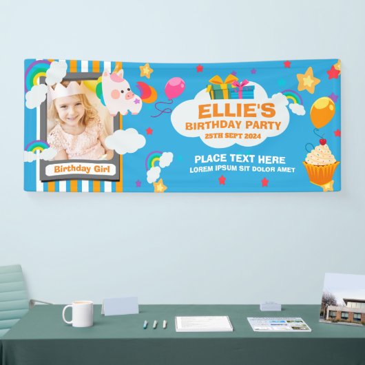 Leuke Verjaardagsfeestje Horizontale Banner voor K (Beurs)