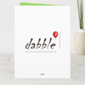 Leuke verjaardagsfeestje, Kaart schreeuwen (Achterkant)