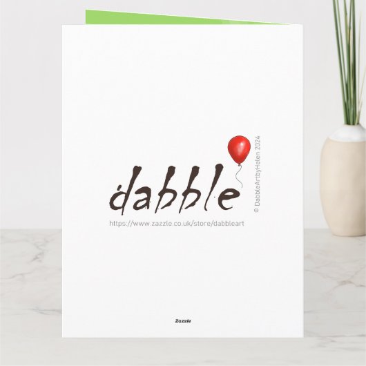 Leuke verjaardagsfeestje, Kaart schreeuwen (Achterkant)