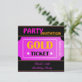 Leuke verjaardagsfeestje meisjes tiener tweens hot kaart (Staand voorkant)