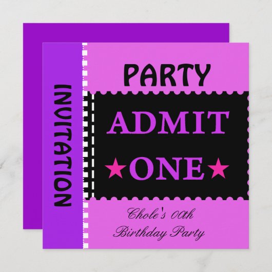 Leuke verjaardagsfeestje meisjes tiener tweens Paa Kaart (Voorkant / Achterkant)