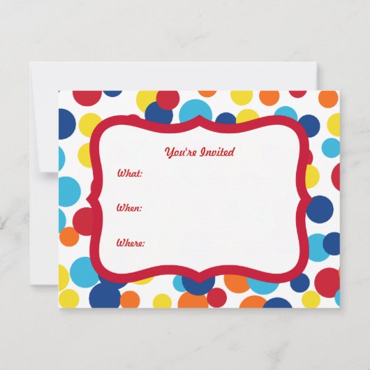 Leuke verjaardagsfeestje uitnodigingen (Achterkant)