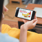 Leuke verjaardagsfeestje Zomer BBQ Custom Kaart