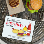 Leuke verjaardagsfeestje Zomer BBQ Custom Kaart