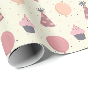 Leuke verjaardagsfeestjes dingen in gedempte tonen cadeaupapier