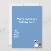 Leuke verjaardagsfeestuitnodiging/ Katten & Honden Kaart (Achterkant)