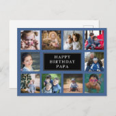 Leuke verjaardagsfotocollage  ansichtkaart briefkaart (Voorkant / Achterkant)