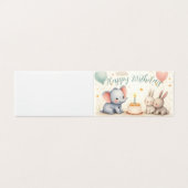 Leuke verjaardagsgroet met dierenvrienden kaart (Buitenkant ongevouwen)