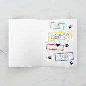 Leuke verjaardagsgroeten van de hond kat aan ieder kaart (Binnen)