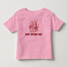 Leuke verjaardagskaars T-shirt voor kinderen