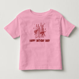 Leuke verjaardagskaars T-shirt voor kinderen