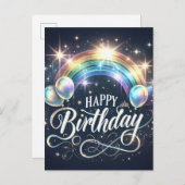 Leuke verjaardagskaart briefkaart (Voorkant / Achterkant)