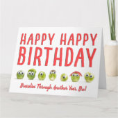 Leuke verjaardagskaart broeder eten grappige woord kaart (Voorkant)