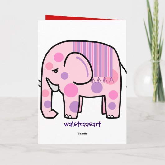 Leuke Verjaardagskaart met Patronen & Uilen etc Kaart (Achterkant)