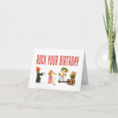 Leuke verjaardagskaart rock uw verjaardag groenten kaart (Voorkant)