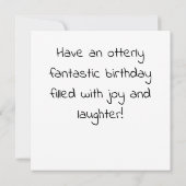 Leuke verjaardagsotter met blauwe ballonnen (Achterkant)