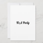 Leuke verjaardagsuitnodiging kaart (Achterkant)