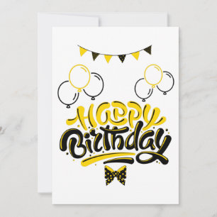 Leuke verjaardagsuitnodiging kaart