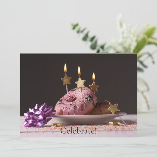 Leuke Verjaardagsviering Flat Kaart (Staand voorkant)