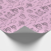 Leuke verjaardagswrapper cadeaupapier (Hoek)