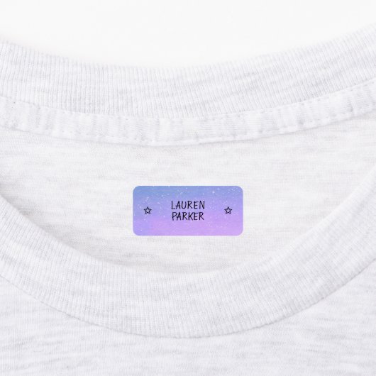 Leuke verloopkleur gecodeerde ster-naam kleding labels (Aangebracht)