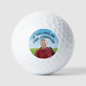 Leuke Verloren Bal Zijn Foto Naam Golfbal (Voorkant)