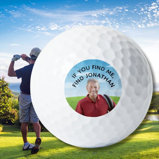 Leuke Verloren Bal Zijn Foto Naam Golfbal